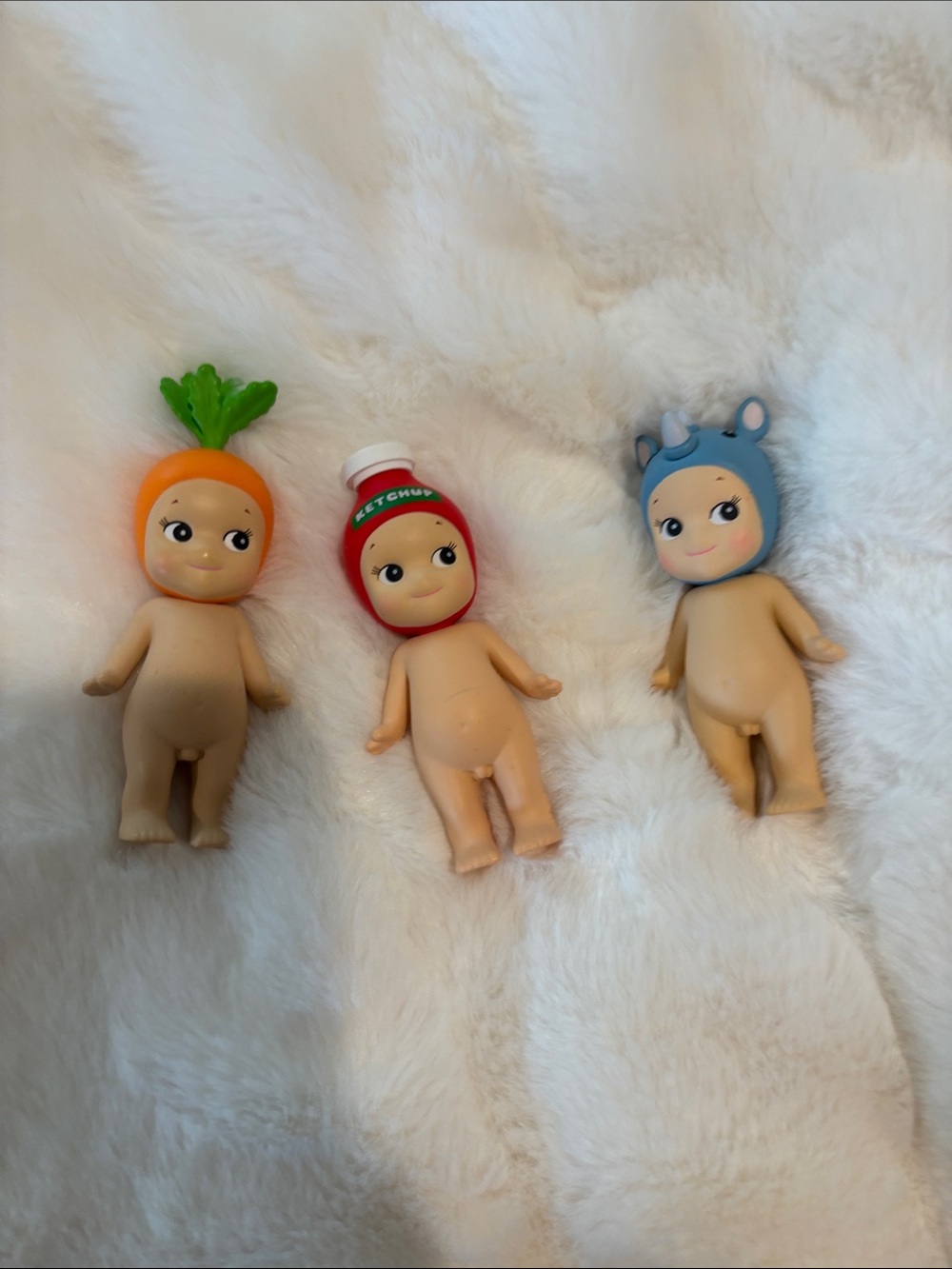 Set of 3 Mini Figures (Sonny Angels) - Orange, Red, Blue